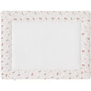 Tapis de jeu réversible et fond de parc clairière et microfibre blanc ...