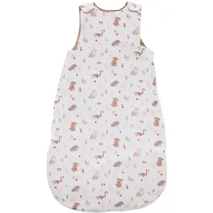 BB&Co Gigoteuse gaze de coton Blanc/ Mocha pas cher
