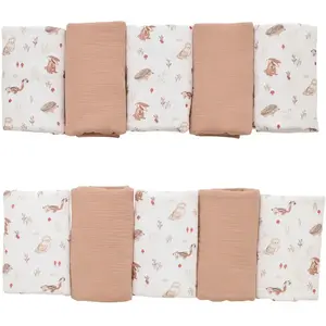 BB&Co Tour de lit modulable & respirant Cosy Forest Blanc/ Mocha pas cher