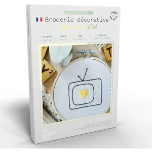 Youdoit Coffret DIY - Broderie décorative - Fan de Télévision pas cher