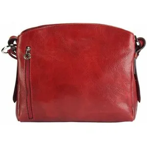 Sac à main - TONY & PAUL - VIVIANA V - Cuir de veau - Rouge Clair - 24x10x23cm pas cher