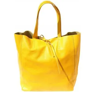 Sac à main - TONY & PAUL - BIBILA SHOP - Cuir de veau - Jaune - 30x15x35cm pas cher