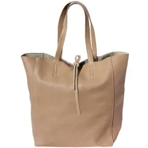 Sac à main - TONY & PAUL - BIBILA SHOP - Cuir de veau - Gris taupe - 30x15x35cm pas cher