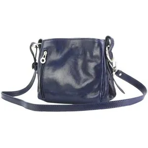 Sac à main - TONY & PAUL - VIVIANA V - Cuir de veau - Bleu Foncé - 24x10x23cm pas cher