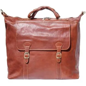 Comparateur de prix : Sac de voyage - TONY & PAUL - WEEKENDER - Cuir marron - 100% cuir de veau - 46x25x40cm