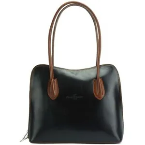 Tony & Paul - Sac à main - CLAUDIA - - Unique Femme Cuir Noir Et Marron pas cher