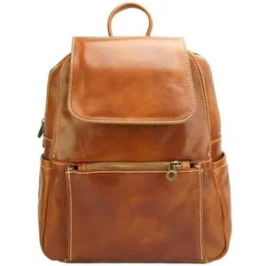 Comparateur de prix : Sac à dos - TONY & PAUL - BRITTANY - Cuir marron clair - 100% cuir de veau - 29x13x40cm