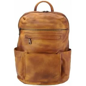 Comparateur de prix : Sac à dos - TONY & PAUL - TIZIANO - Cuir marron clair - 100% cuir de veau - 28x19x43cm