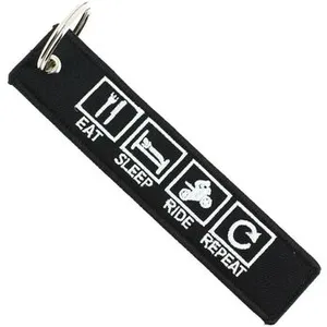 Comparateur de prix : CLJ - Porte-clés - EAT SLEEP RIDE - Noir et blanc - Métiers - Urgence