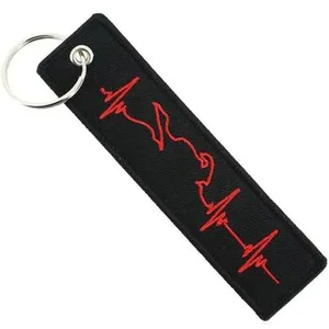 Comparateur de prix : CLJ - Porte-clés - HEART BREATH - noir et rouge - Métiers - Urgence