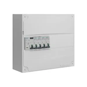 Siemens Tableau 1 rangée pré-équipé 1 inter. diff. 63A type a + 4 disjoncteurs pas cher
