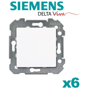 Lot de 6 Va & Vient BLANC Siemens DELTA VIVA pas cher