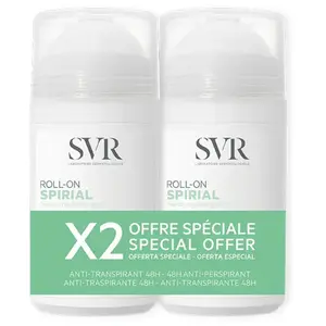 Comparateur de prix : SVR Spirial roll-on déodorant anti-transpirant 48H lot de 2 x 50ml