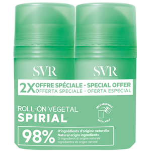 SVR Spirial Déodorant 24h Végétal Roll-On 2x50ml