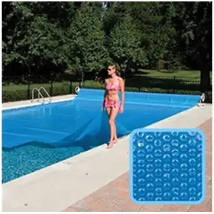 Comparateur de prix : Bâche à bulles 4 m x 10 m pour piscine - 300 microns - Bleu - Linxor