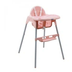 MONSIEUR BEBE Chaise haute bébé, enfant, réglable hauteur et tablette - Délice RoseVendu paramazon