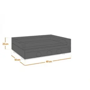 Comparateur de prix : LINXOR Housse, bâche de protection pour plancha, imperméable, anti UV - 60 x 50 x 25 cm - Noir