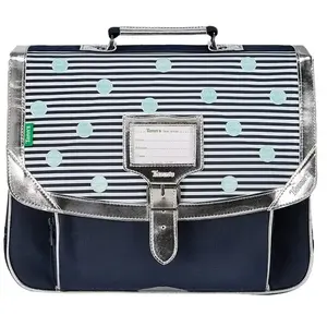 PIERRE CARDIN EVOLUTION Tann's - Cartable 38 cm - Les Fantaisies Galle - Bleu pas cher