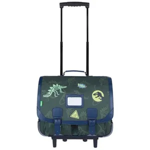 Comparateur de prix : Cartable scolaire - Tann's - Cartable à roulettes garçon 41cm "Timothée" - CE2 CM1 CM2 - Kaki