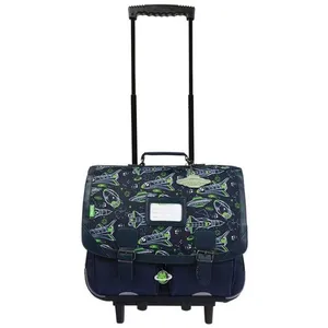 Comparateur de prix : Tann's Tanns - Cartable à roulettes 41cm Ilyès bleu - 12898