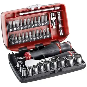 Comparateur de prix : FACOM - Coffret douilles 1/4 6 pièces avec cliquet r.1 - R.181NANOPB