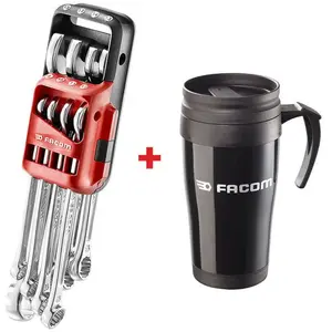 Jeu de 8 clés mixtes sur étui portatif FACOM 440.JP8MPF + Le mug offer... pas cher