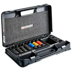 Comparateur de prix : Coffret à douilles à chocs 1/2'' impact 6 pans 10-32mm - facom - ns.550b
