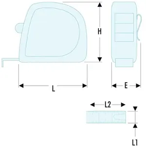 Mètre à ruban à double marquage 3mx19mm - FACOM - 893B.319PB pas cher