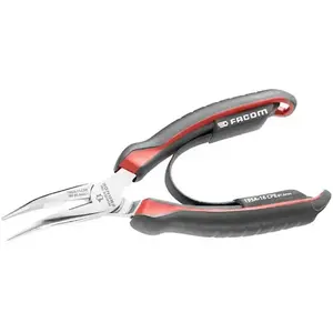 Comparateur de prix : Facom - Pince à bec demi-rond coude gainée longueur 200 mm 195A.20CPE