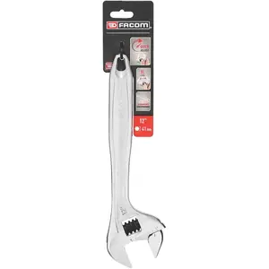 Comparateur de prix : Clé à molette ouverture maximale 41 mm Facom 101.12PB en acier L.300 mm