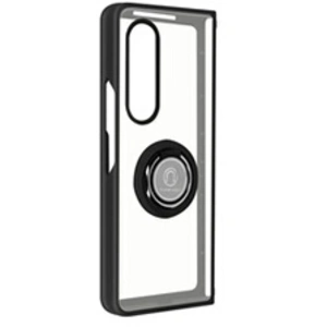 Comparateur de prix : Merkloos / Sans marque Coque pour Samsung Galaxy Z Fold 3 Bi-matière Bague Métallique Support Vidéo Noir