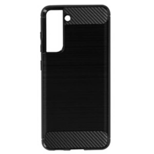 Avizar Coque pour Samsung Galaxy S21 FE Souple Carbone Effet Brossé Noir pas cher