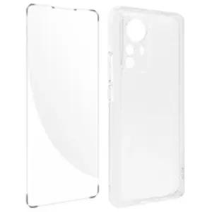 Avizar Coque pour Xiaomi 12 Pro Silicone Souple et Film Verre Trempé 9H transparent pas cher