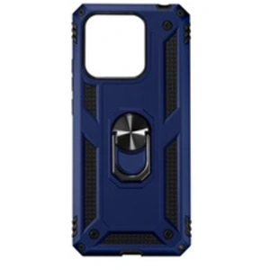 Avizar Coque pour Xiaomi Redmi 10C Antichoc Bi-matière Bague Support Vidéo bleu nuit pas cher