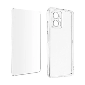 Avizar Coque Poco X4 GT - Silicone + Verre Trempé - Transparent pas cher