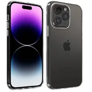 Comparateur de prix : Coque iPhone 14 Pro Silicone Gel Souple Flexible Fine 0.3mm Transparen...