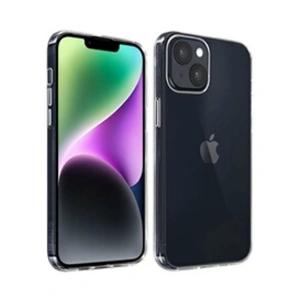 Avizar Coque iPhone 14 Silicone Gel Souple Flexible Fine 0.3mm Transparent pas cher