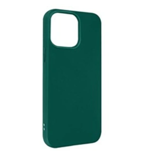 Avizar Coque iPhone 14 Plus Silicone Flexible Finition Mate Anti-traces vert foncé pas cher