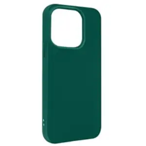 Avizar Coque iPhone 14 Pro Max Silicone Flexible Finition Mate Anti-traces vert foncé pas cher