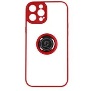 Comparateur de prix : Avizar Coque pour iPhone 14 Pro Bi-matière Bague Métallique Support Vidéo rouge
