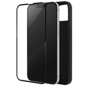 Comparateur de prix : Avizar Coque pour iPhone 14 Plus Souple Noir et Verre Trempé 9H Contour Noir
