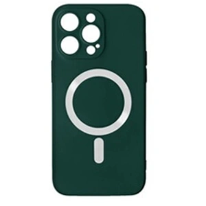 Avizar Coque iPhone 14 Pro Compatible Magsafe Semi Rigide Soft-Touch vert foncé pas cher