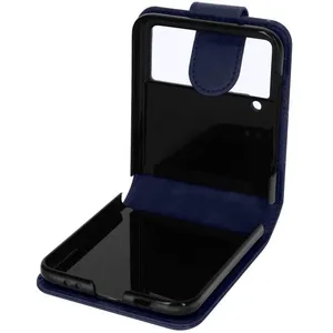Comparateur de prix : AVIZAR Étui Samsung Galaxy Z Flip 4 Clapet avec Languette Magnétique Bleu Nuit