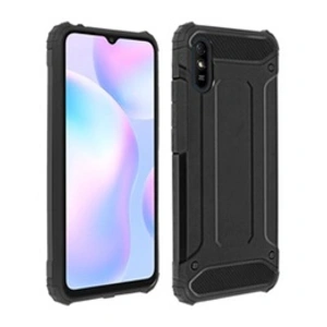 Comparateur de prix : Avizar Coque pour Xiaomi Redmi 9A Design Relief Bi-matière Anti-chute Noir