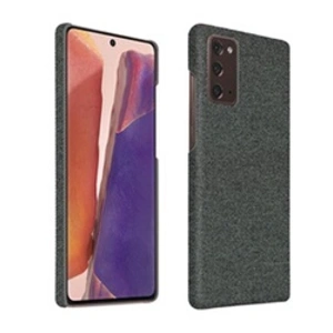 Comparateur de prix : Avizar Coque Samsung Note 20 Tissu - Gris