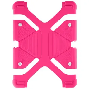 Comparateur de prix : Merkloos / Sans marque Coque tablette 8.9 à 12 pouces Universel Bumper Silicone Gel rose Mode Support