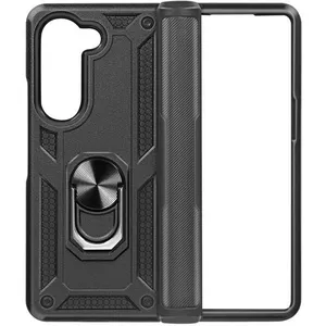 Comparateur de prix : Merkloos / Sans marque Coque pour Samsung Galaxy Z Fold 5 Hybride Bague Support Magnétique Noir