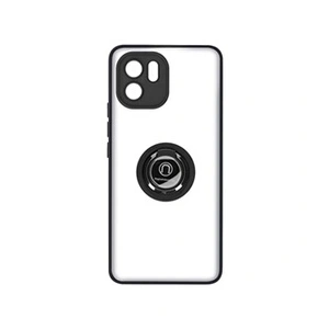 Comparateur de prix : Avizar Coque pour Xiaomi Redmi A1 et A2 Bi-matière Bague Métallique Support Vidéo Noir