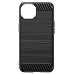 Avizar Coque pour iPhone 14 Plus Renforcée Souple Carbone Effet Brossé Noir pas cher