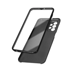 Avizar Coque pour Samsung Galaxy A23 Intégrale Arrière Rigide Transparent et Avant Souple noir pas cher